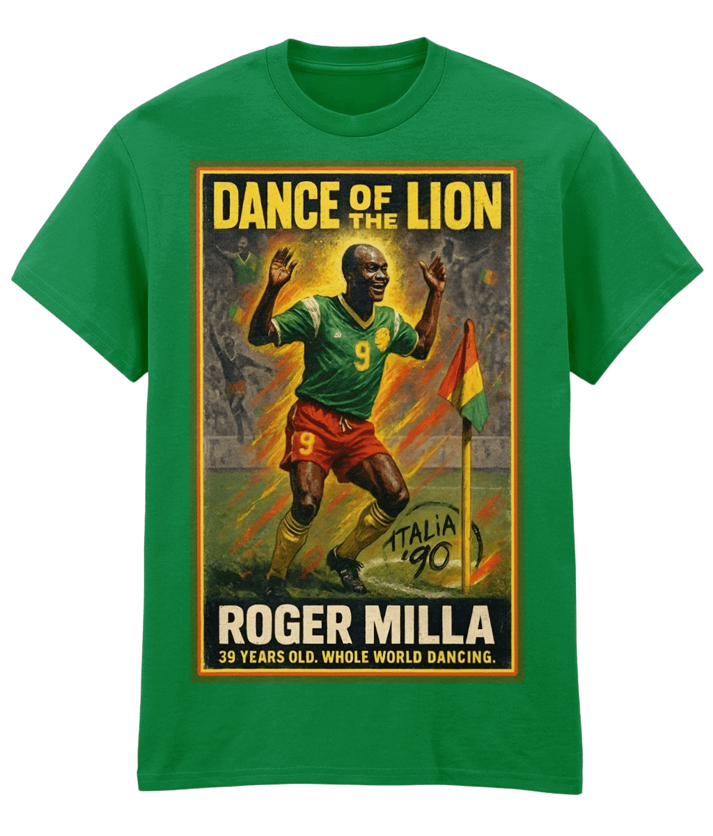 Roger Milla Dance Of The Lion Green Fanart T-shirt