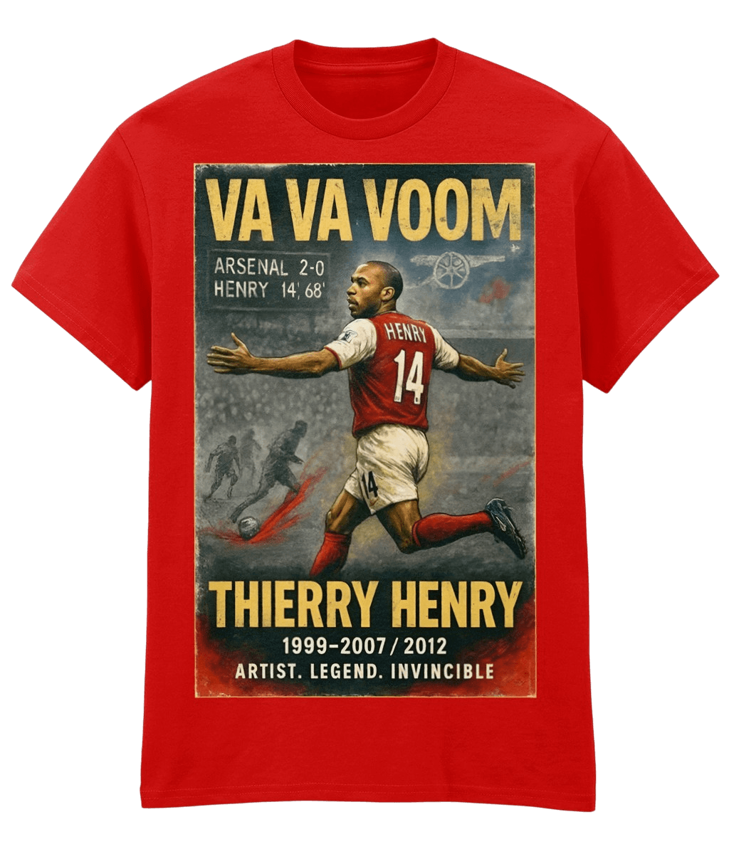 Thierry Henry Va Va Voom Red Fanart T-shirt