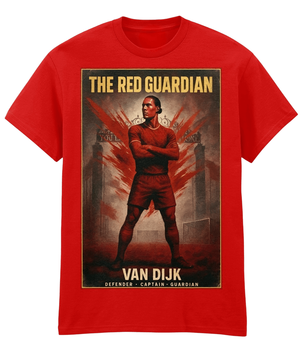 VAN DIJK The Red-guardian LFC Red Fanart T-shirt