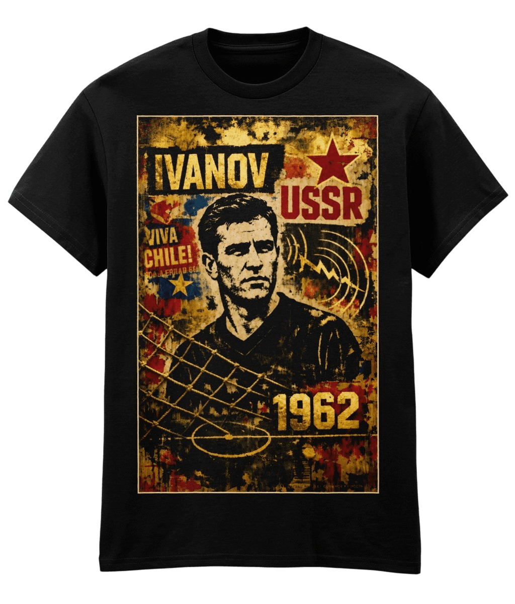 Valentin Ivanov USSR 1962 Gold Black Fanart T-shirt